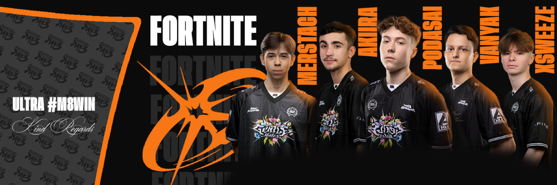 Bannière d’équipe esport Fortnite